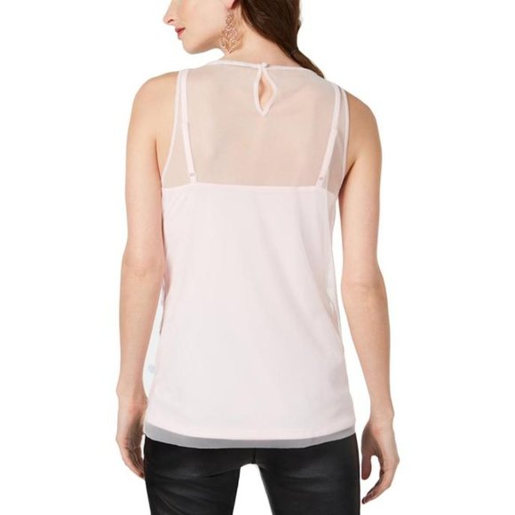 NWT INC SEQUINED SHEER TANK TOP - Large - Picture 2 of 4